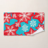 Schneeflocken Badhandtuch Set (Handtuch)