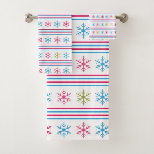 Schneeflocken Badhandtuch Set (Insitu)