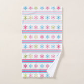 Schneeflocken Badhandtuch Set (Handtuch)