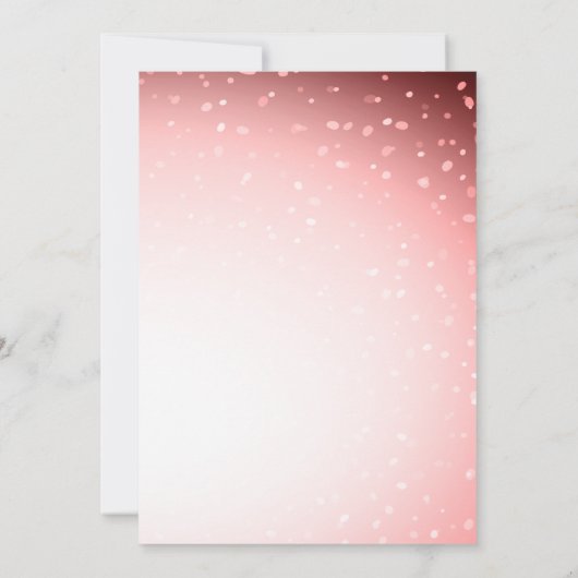 Schneeflocken, Bälle, Saitenlichter, Schnee Weihna Einladung (Rückseite)