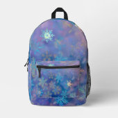 Schneeflocken Bedruckter Rucksack (Vorderseite)