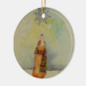 Schneeflocken behalten das Fallen auf meinen Kopf Keramik Ornament (Links)