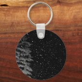 Schneeflocken bei Nacht einzigartiges Foto Schlüsselanhänger (Vorderseite)