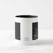 Schneeflocken bei Nacht einzigartiges Foto Tasse (Zentrum)