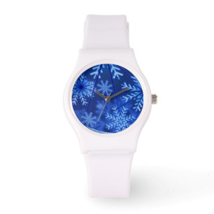 Schneeflocken beobachten armbanduhr