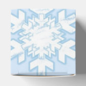 Schneeflocken (blau) geschenkschachtel (Oben)