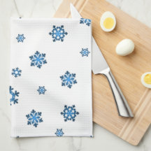 Schneeflocken (blau und schwarz)