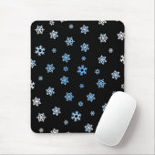 Schneeflocken (blau & weiß) mousepad (Mit Mouse)