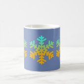 Schneeflocken Blaue Tasse (Mittel)