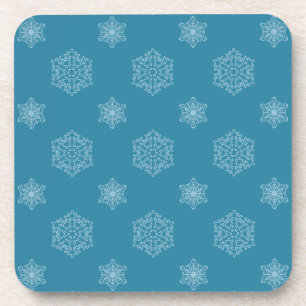 Schneeflocken Blaue Untersetzer