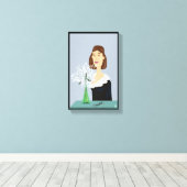 Schneeflocken-Blume Leinwanddruck (Insitu (Holzboden))