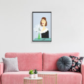 Schneeflocken-Blume Leinwanddruck (Insitu (Wohnzimmer))