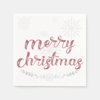 Schneeflocken & Branchen Holiday Napkins Serviette