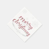 Schneeflocken & Branchen Holiday Napkins Serviette (Ecke)