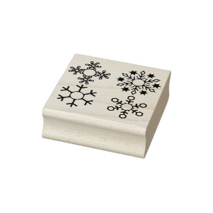 Schneeflocken Briefmarke Gummistempel
