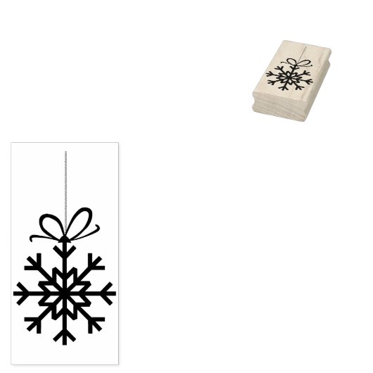 Schneeflocken-Briefmarke Gummistempel (Stempel)