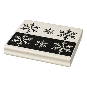 Schneeflocken Briefmarke Gummistempel