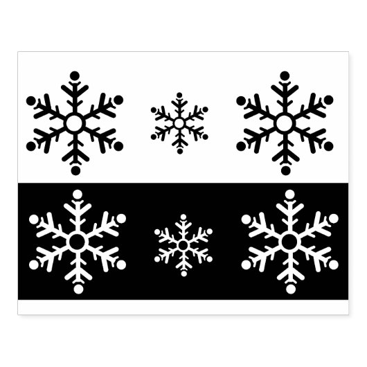 Schneeflocken Briefmarke Gummistempel (Prägung)