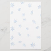 Schneeflocken Briefpapier (Vorderseite)