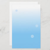 Schneeflocken Briefpapier (Vorne/Hinten)
