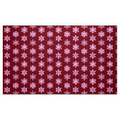 Schneeflocken - Burgunder Wein und Rosa Stoff (Fat Quarter (45,7 x 55,9 cm))