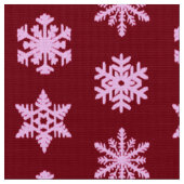 Schneeflocken - Burgunder Wein und Rosa Stoff (Nahaufnahme)