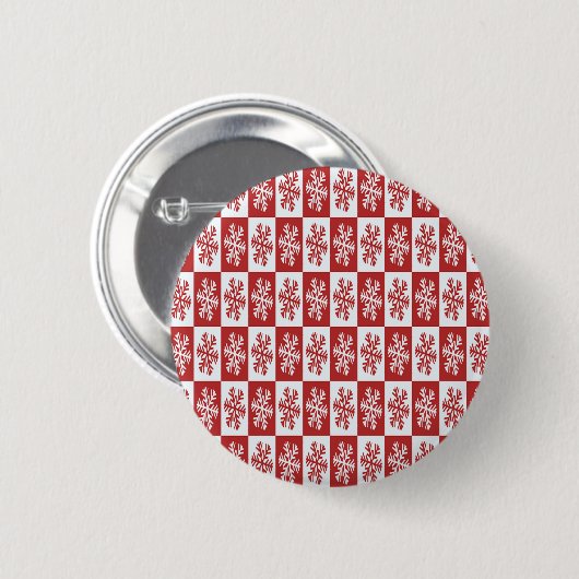Schneeflocken Button (Vorne & Hinten)