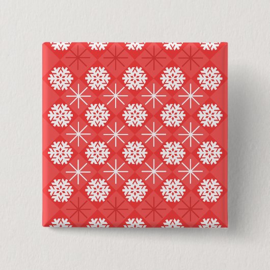Schneeflocken Button (Vorderseite)