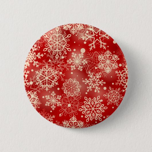 Schneeflocken Button (Vorderseite)