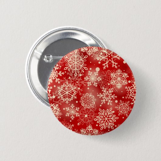 Schneeflocken Button (Vorne & Hinten)