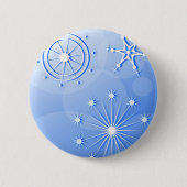 Schneeflocken Button (Vorderseite)