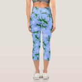 Schneeflocken Capri Leggings (Rückseite)