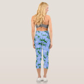 Schneeflocken Capri Leggings (Rückseite)