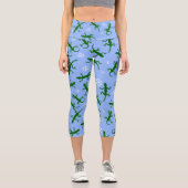 Schneeflocken Capri Leggings (Vorderseite)