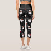 Schneeflocken Capri Leggings (Rückseite)