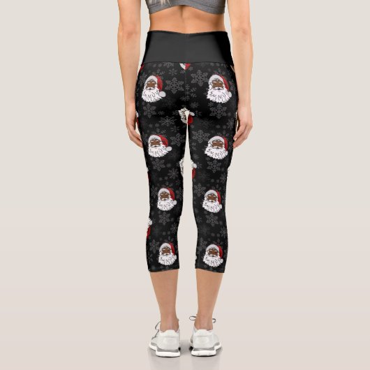 Schneeflocken Capri Leggings (Rückseite)