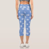 Schneeflocken Capri Leggings (Rückseite)
