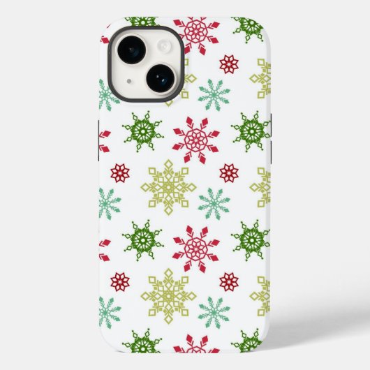 Schneeflocken Case-Mate iPhone Hülle (Rückseite)