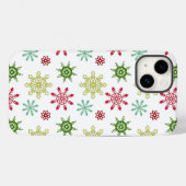 Schneeflocken Case-Mate iPhone Hülle (Rückseite (Horizontal))