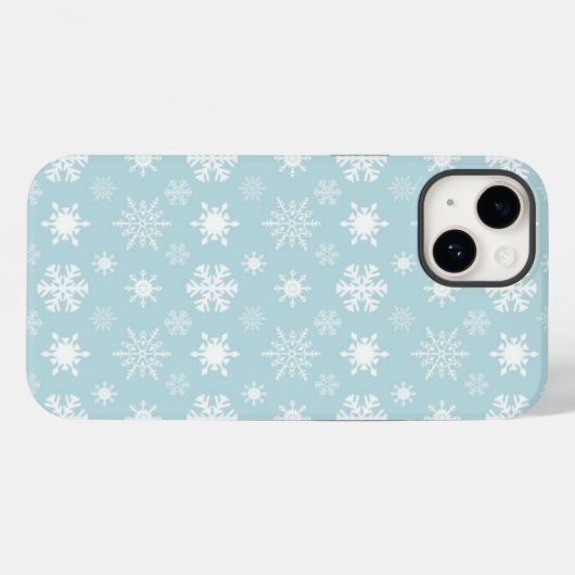 Schneeflocken Case-Mate iPhone Hülle (Rückseite (Horizontal))