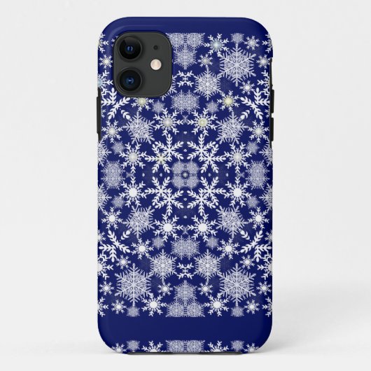 Schneeflocken Case-Mate iPhone Hülle (Rückseite)