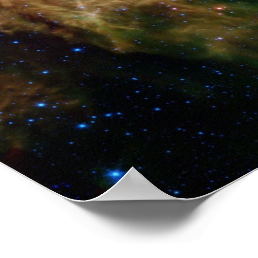 Schneeflocken-Cluster Poster (Ecke)