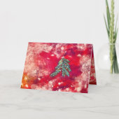 Schneeflocken Dankeskarte (Vorderseite)