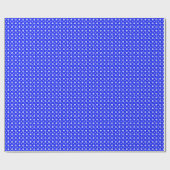 Schneeflocken Dark Blue Geschenkpapier (Flach)
