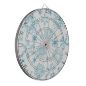 Schneeflocken Dartscheibe (Vorderseite Links)