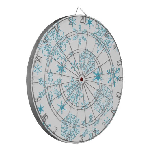 Schneeflocken Dartscheibe (Vorderseite Links)