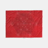 Schneeflocken-Decke Fleecedecke (Vorderseite (Horizontal))
