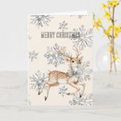 Schneeflocken Deferweihen Karte (Gelbe Blume)