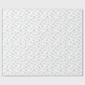 Schneeflocken des Weiß 3 d auf einem weißen Geschenkpapier (Flach)