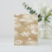 Schneeflocken-Designs Postkarte (Stehend Vorderseite)